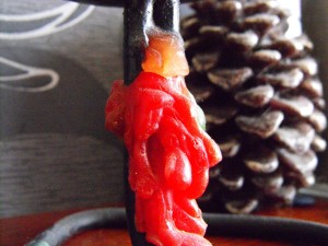 02 red candle wax
